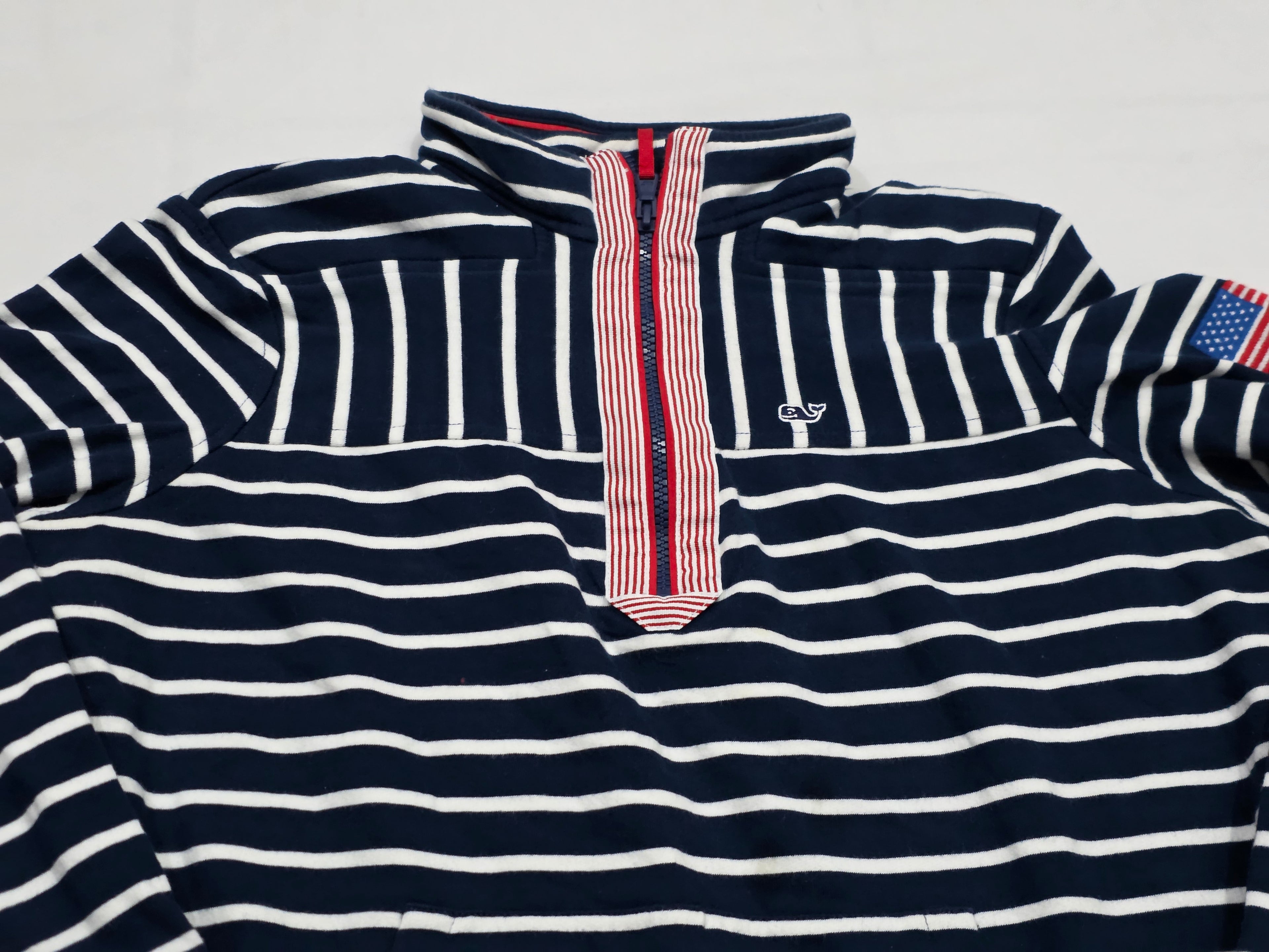 Sudadera Vineyard Vines De Mujer Talla Grande Azul Rayada