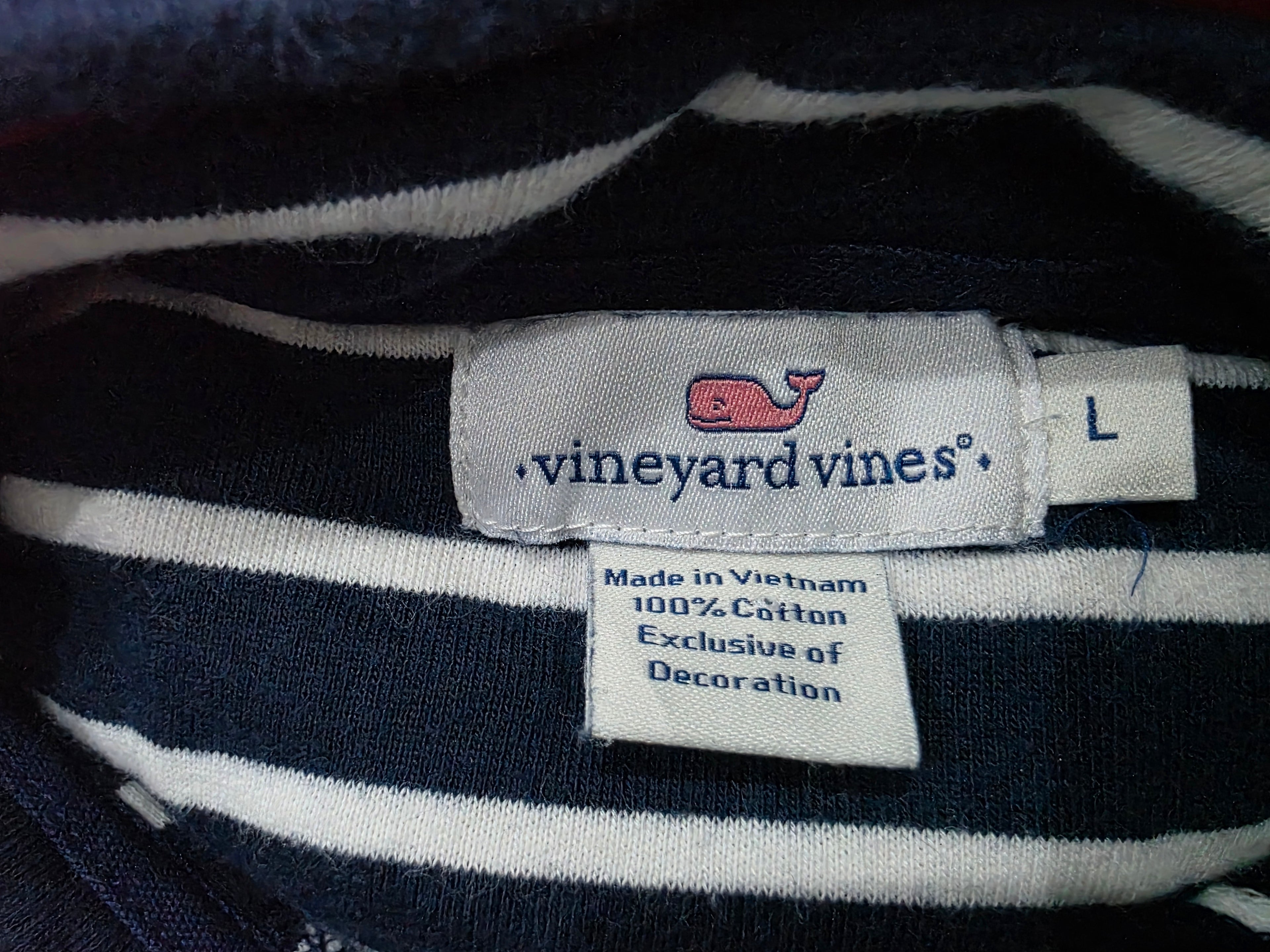 Sudadera Vineyard Vines De Mujer Talla Grande Azul Rayada