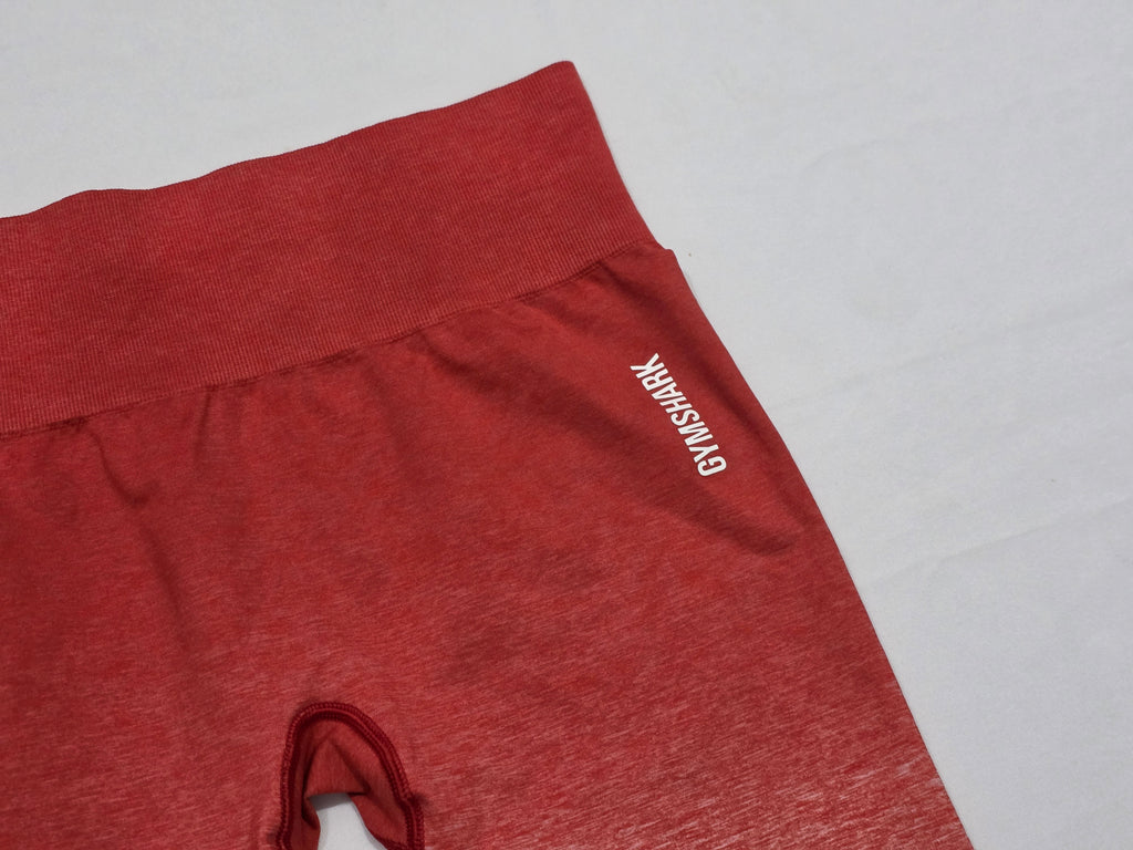 Biker Gymshark De Mujer Talla Grande Color Naranja