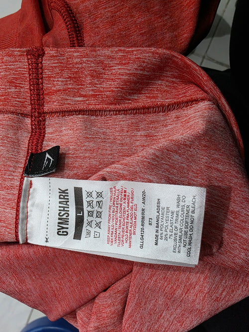 Biker Gymshark De Mujer Talla Grande Color Naranja