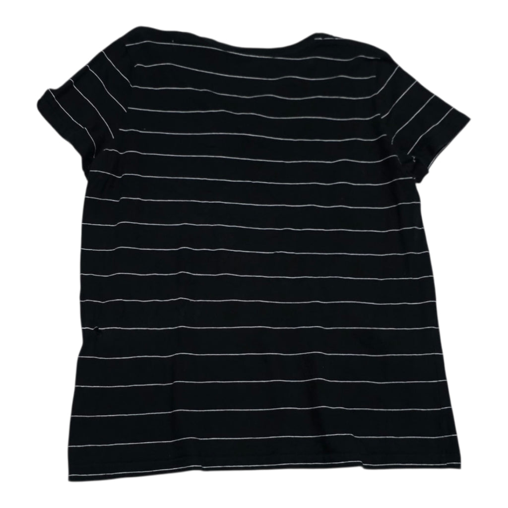 Playera Ralph Lauren Mujer Grande Negra Lineas Poni Verde