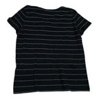 Playera Ralph Lauren Mujer Grande Negra Lineas Poni Verde
