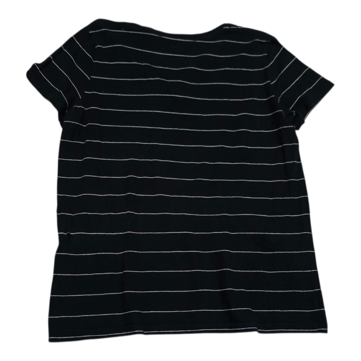 Playera Ralph Lauren Mujer Grande Negra Lineas Poni Verde