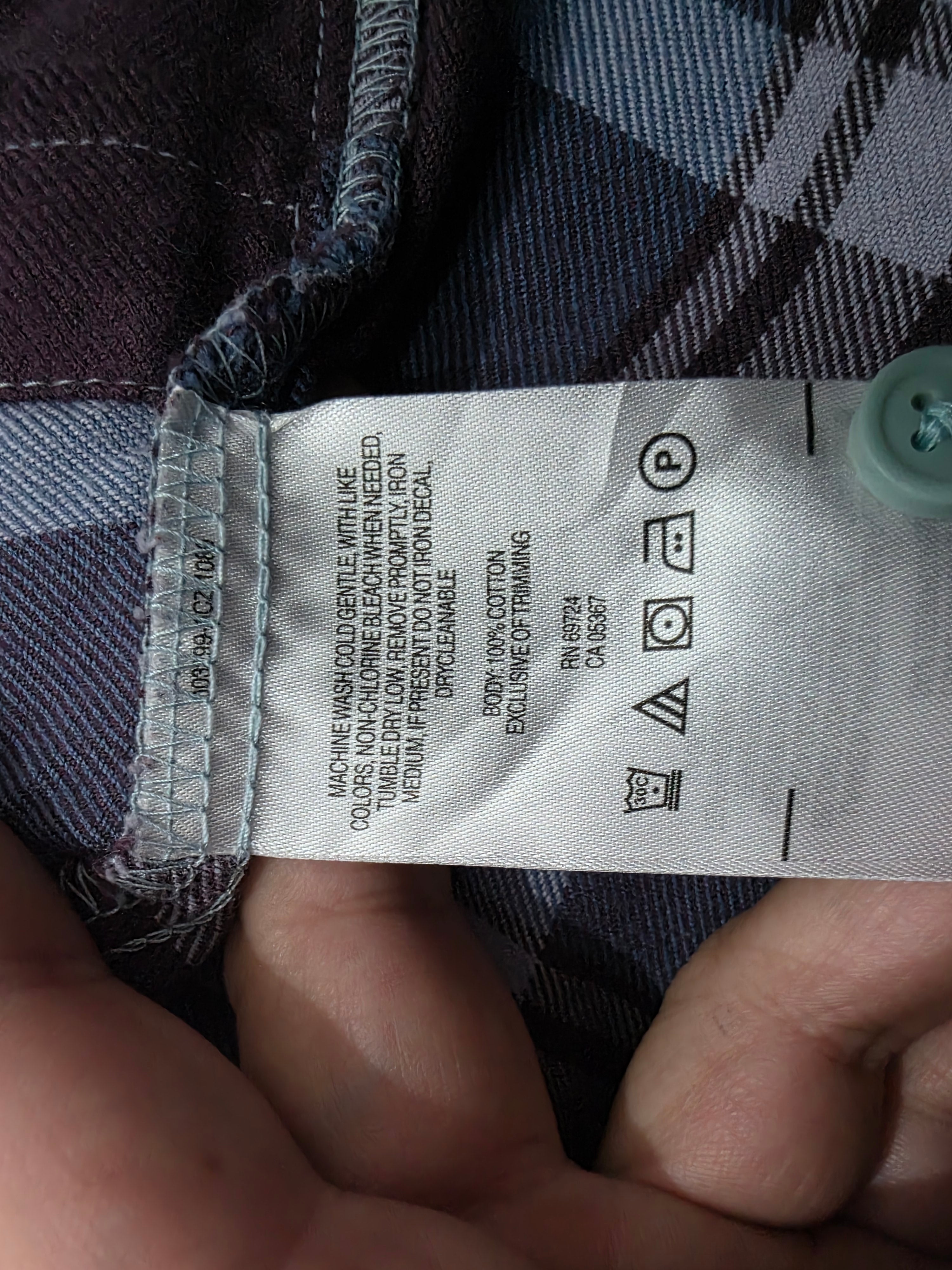 Camisa Columbia De Mujer Talla Grande Morada/azul