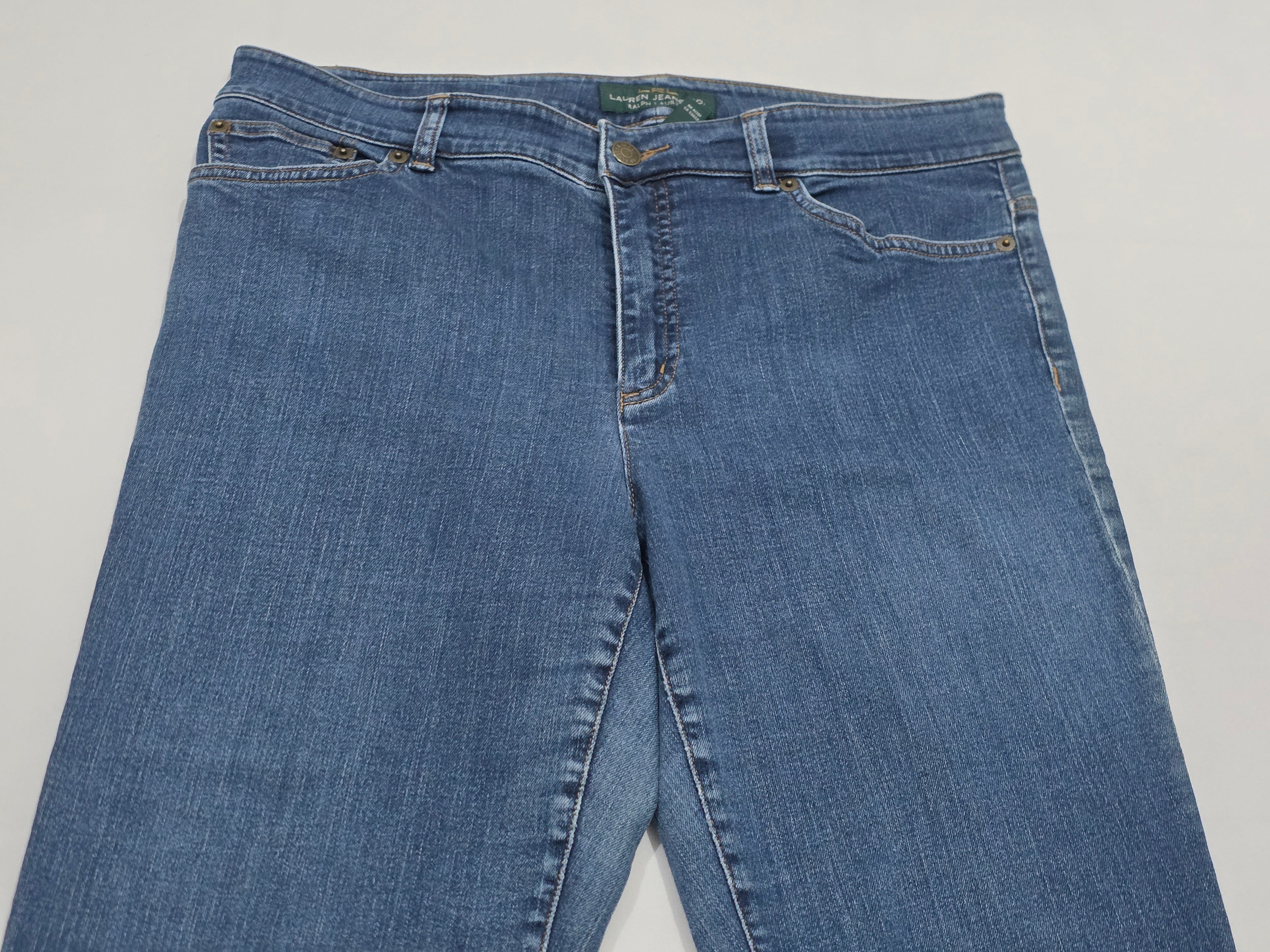 Pantalon Ralph Lauren De Mezclilla Talla 12 Recto De Mujer