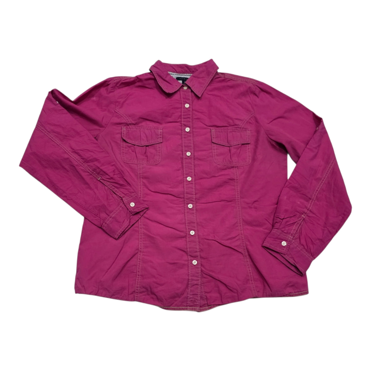 Camisa Tommy Hilfiger De Mujer Talla Grande Color Bugambilia
