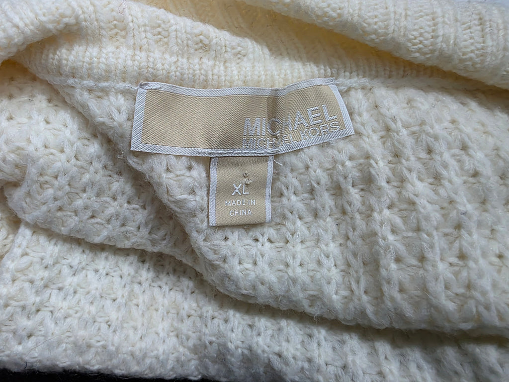 Sueter Michael Kors Turtle Neck Color Crema Extra Grande