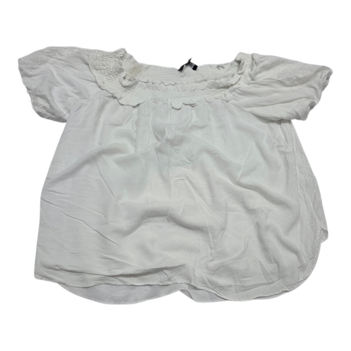 Blusa Tommy Hilfiger De Mujer Talla Xxl Blanca Campesina