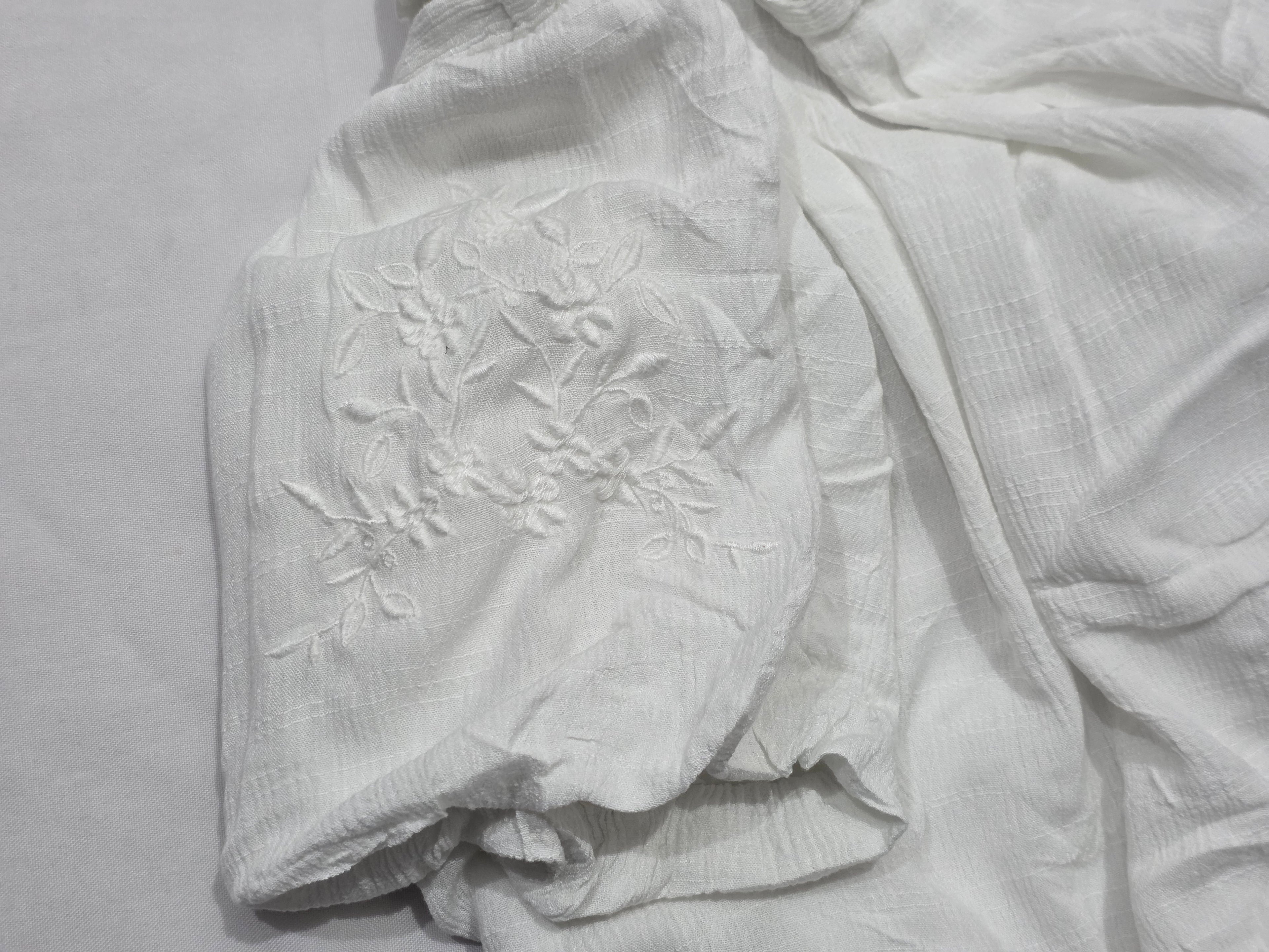 Blusa Tommy Hilfiger De Mujer Talla Xxl Blanca Campesina