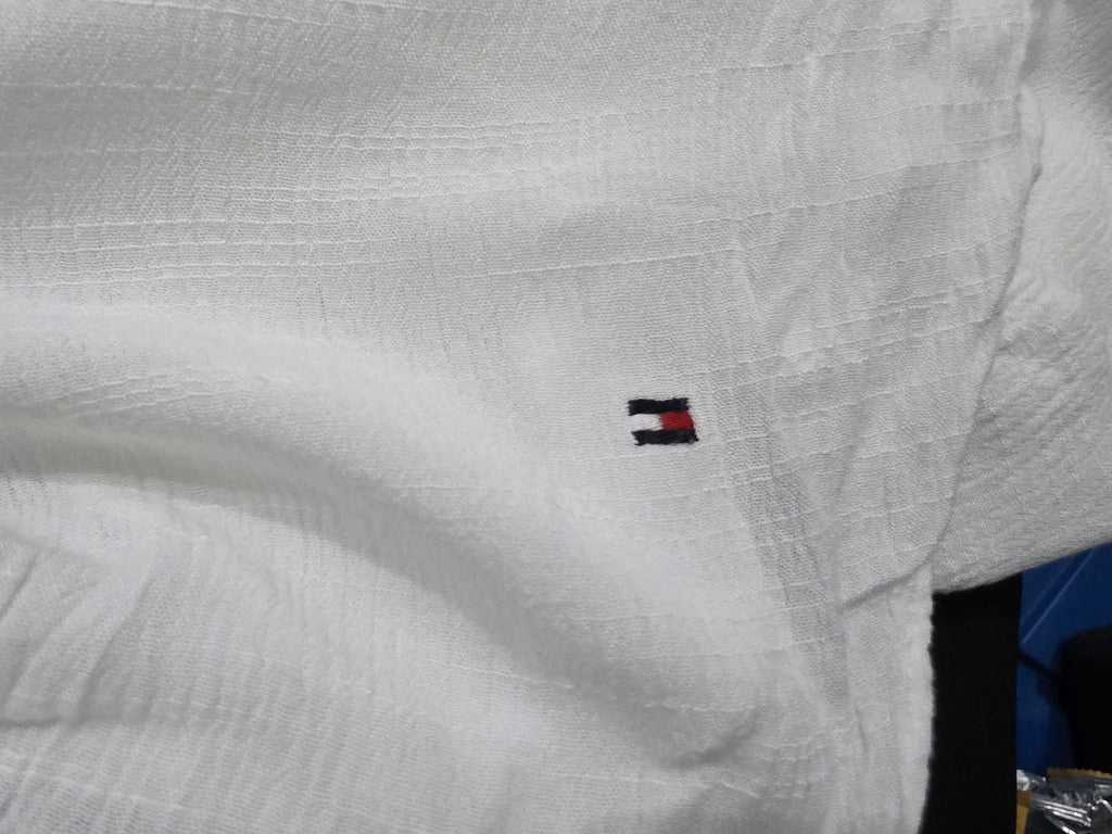 Blusa Tommy Hilfiger De Mujer Talla Xxl Blanca Campesina