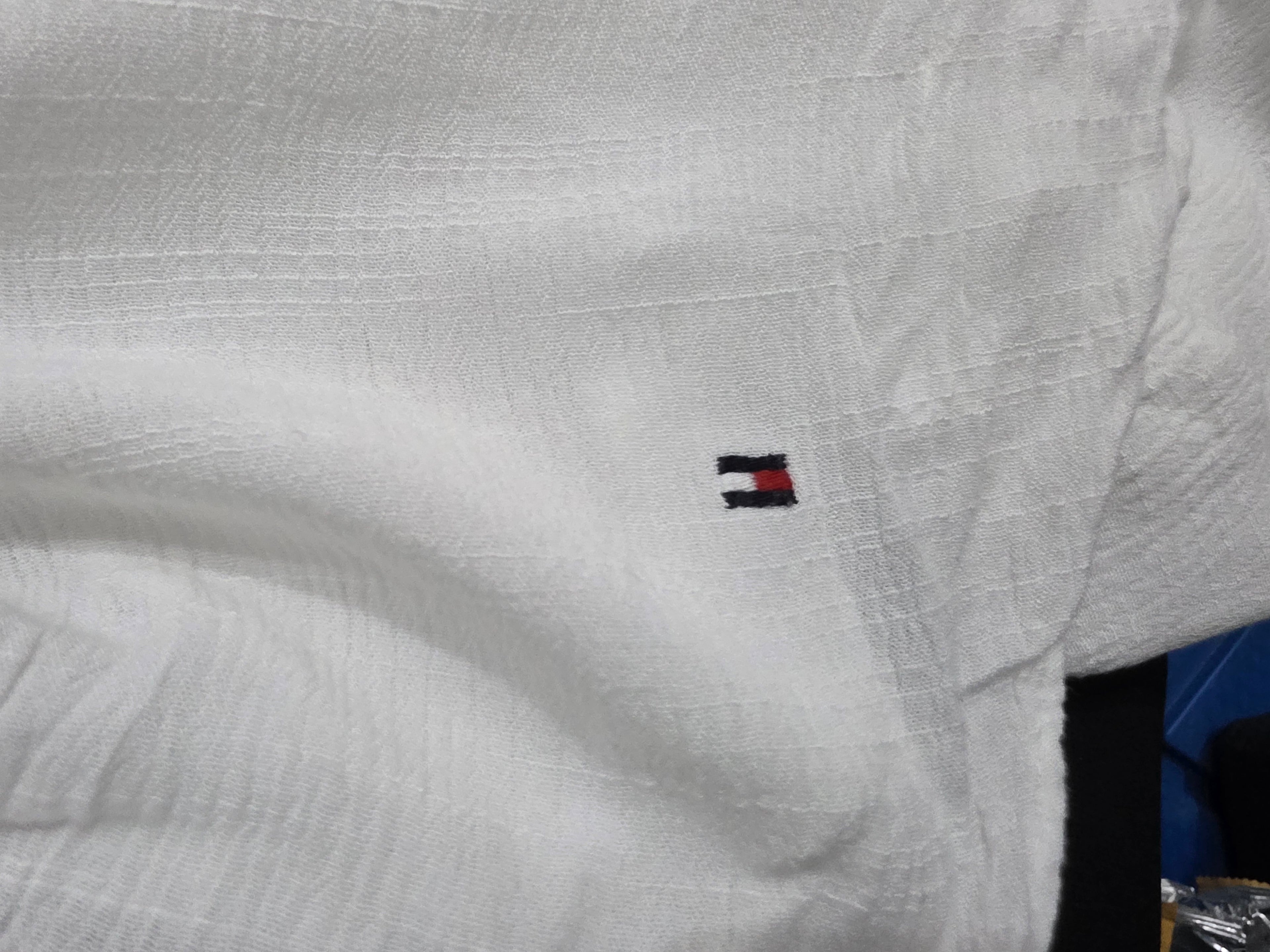 Blusa Tommy Hilfiger De Mujer Talla Xxl Blanca Campesina