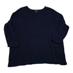 Playera Ralph Lauren Mujer Talla 2x Azul Marino Manga 3/4