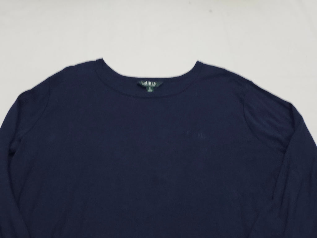 Playera Ralph Lauren Mujer Talla 2x Azul Marino Manga 3/4