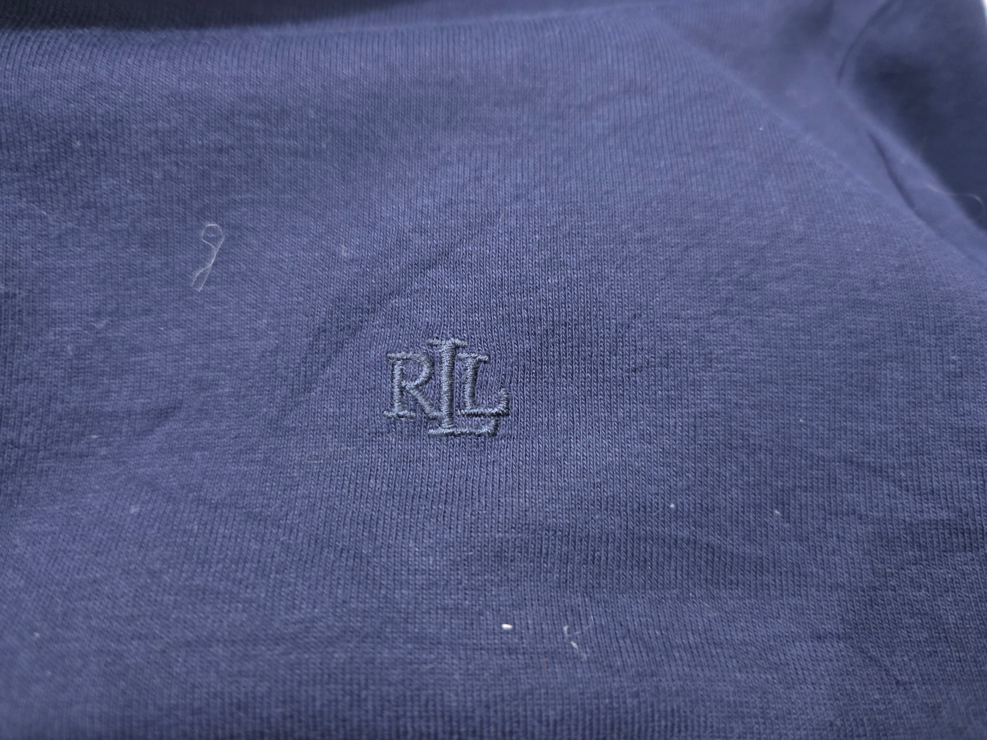 Playera Ralph Lauren Mujer Talla 2x Azul Marino Manga 3/4