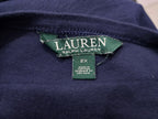 Playera Ralph Lauren Mujer Talla 2x Azul Marino Manga 3/4