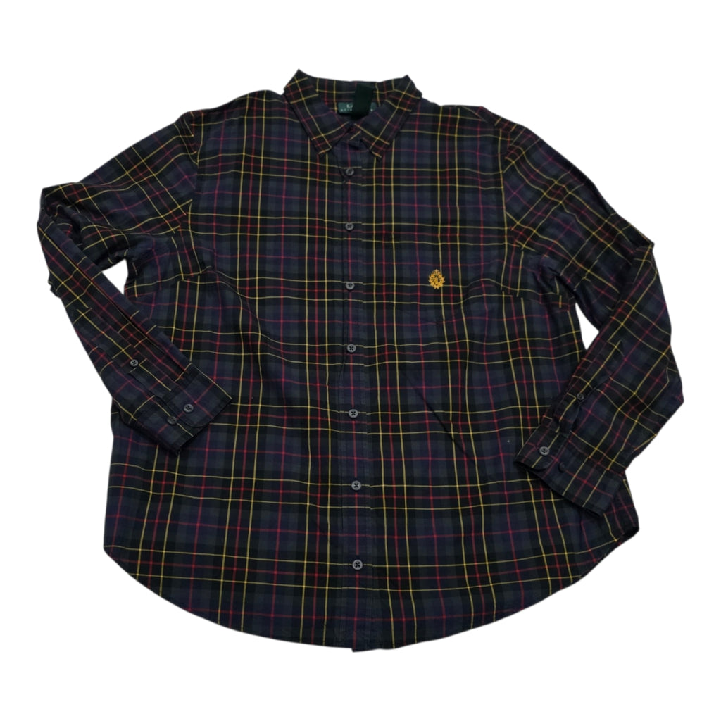 Camisa Ralph Lauren Mujer Talla 1x A Cuadros Azul/verde/rojo