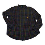 Camisa Ralph Lauren Mujer Talla 1x A Cuadros Azul/verde/rojo