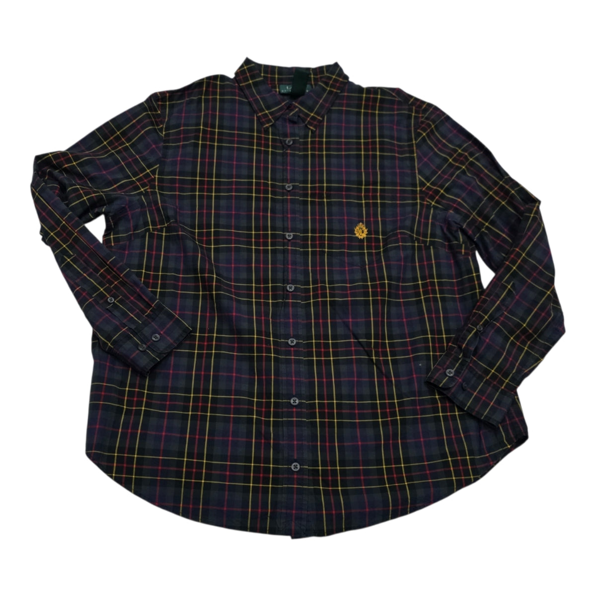 Camisa Ralph Lauren Mujer Talla 1x A Cuadros Azul/verde/rojo