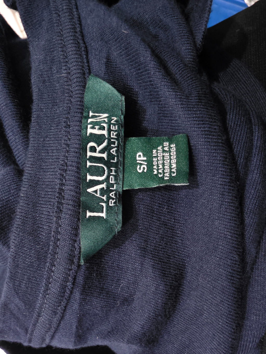 Playera Ralph Lauren Mujer Talla Chica Azul Manga Corta
