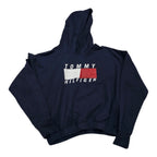 Hoodie Tommy Hilfiger De Mujer Talla Chica Azul Marino