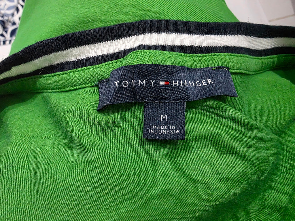 Playera Tommy Hilfiger De Mujer Talla Mediana Color Verde