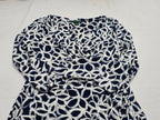 Vestido Ralph Lauren Mujer 8 Azul Con Figuras Manga Larga
