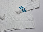 Sueter Ralph Lauren Active De Mujer Mediana Blanca Con Azul