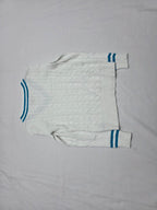 Sueter Ralph Lauren Active De Mujer Mediana Blanca Con Azul