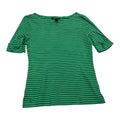 Playera Ralph Lauren Mujer Talla Grande Color Verde Rayado