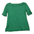 Playera Ralph Lauren Mujer Talla Grande Color Verde Rayado