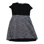 Vestido Karl Lagerfeld Mujer Talla 12 Color Negro Con Gris