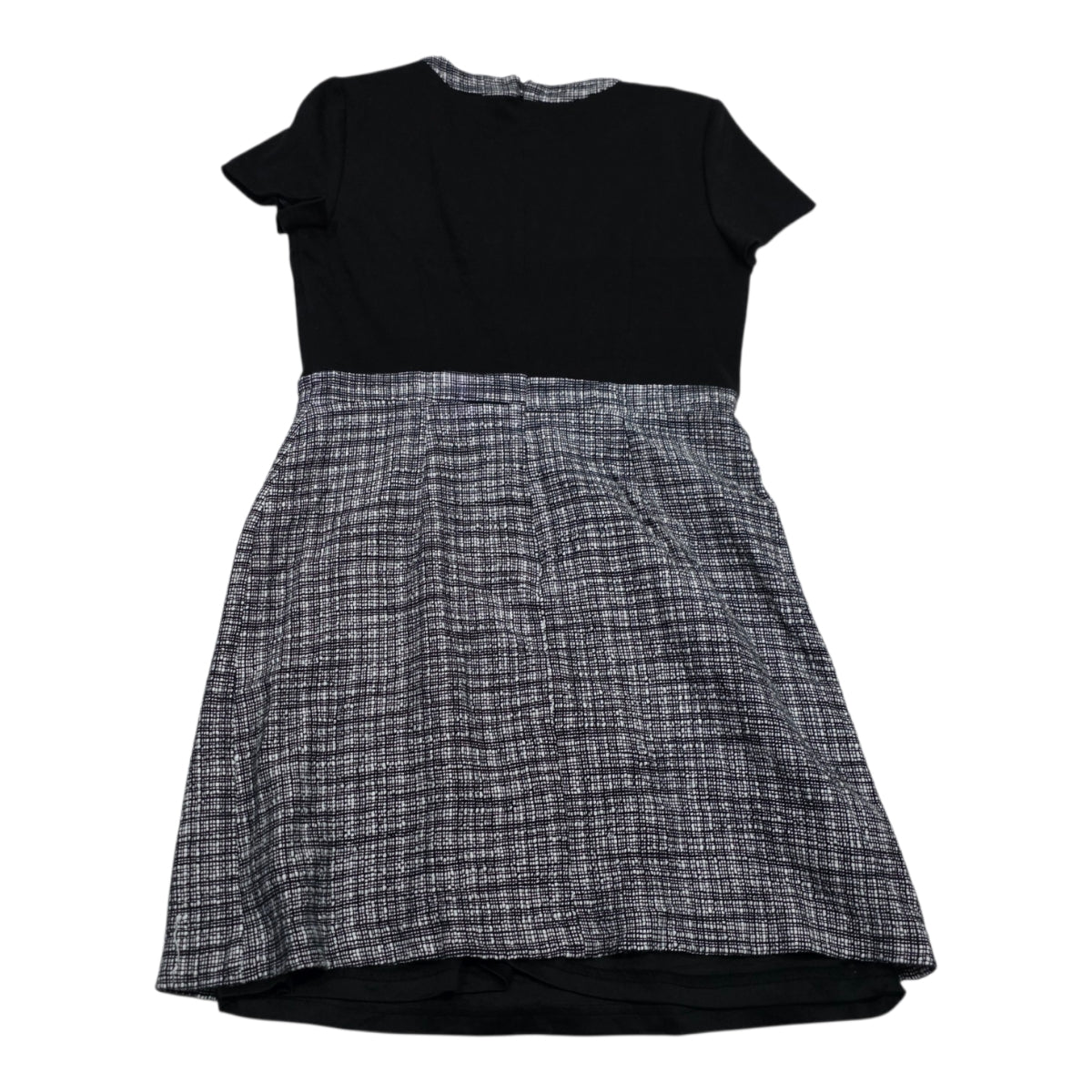 Vestido Karl Lagerfeld Mujer Talla 12 Color Negro Con Gris