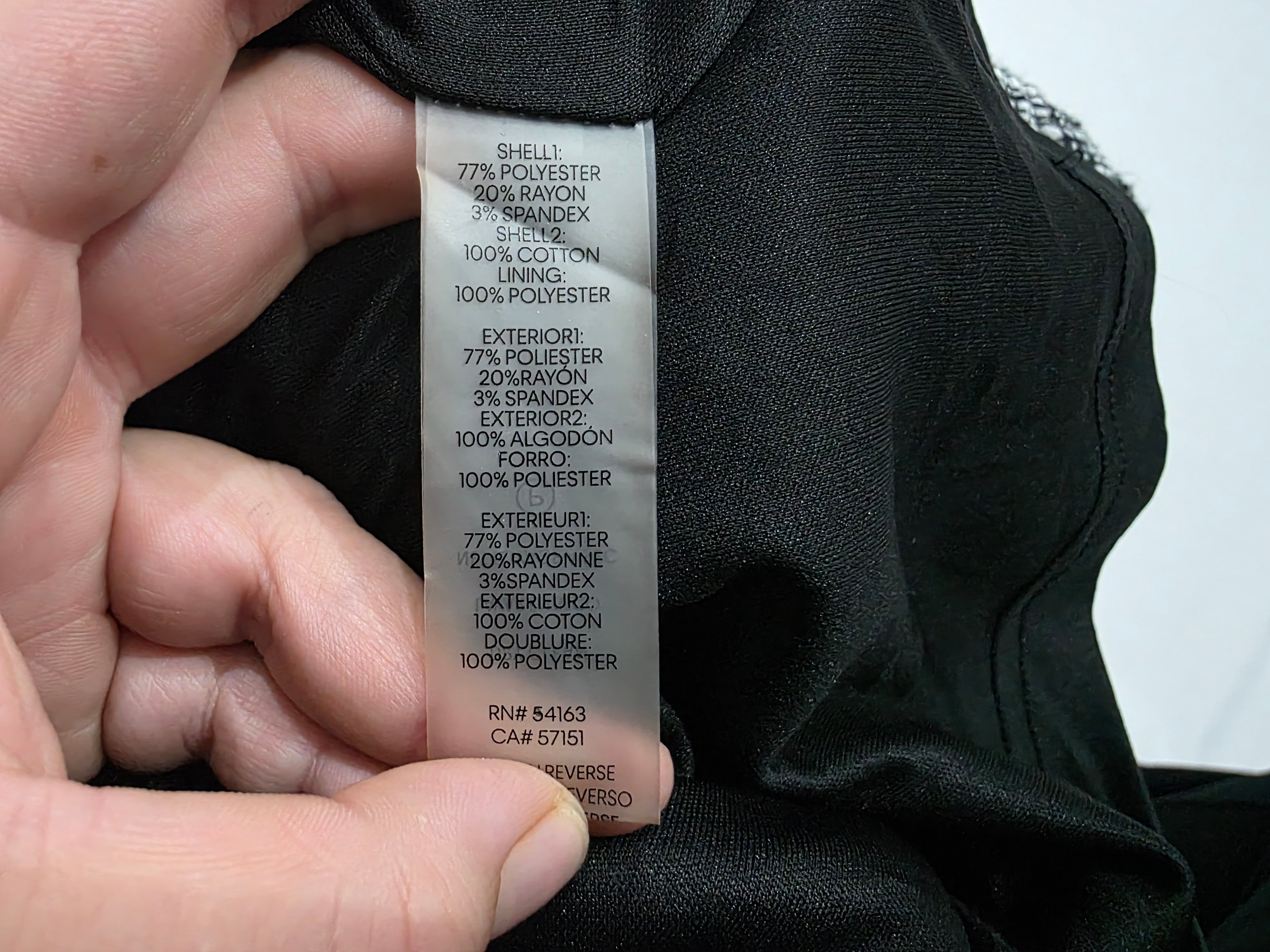 Vestido Karl Lagerfeld Mujer Talla 12 Color Negro Con Gris