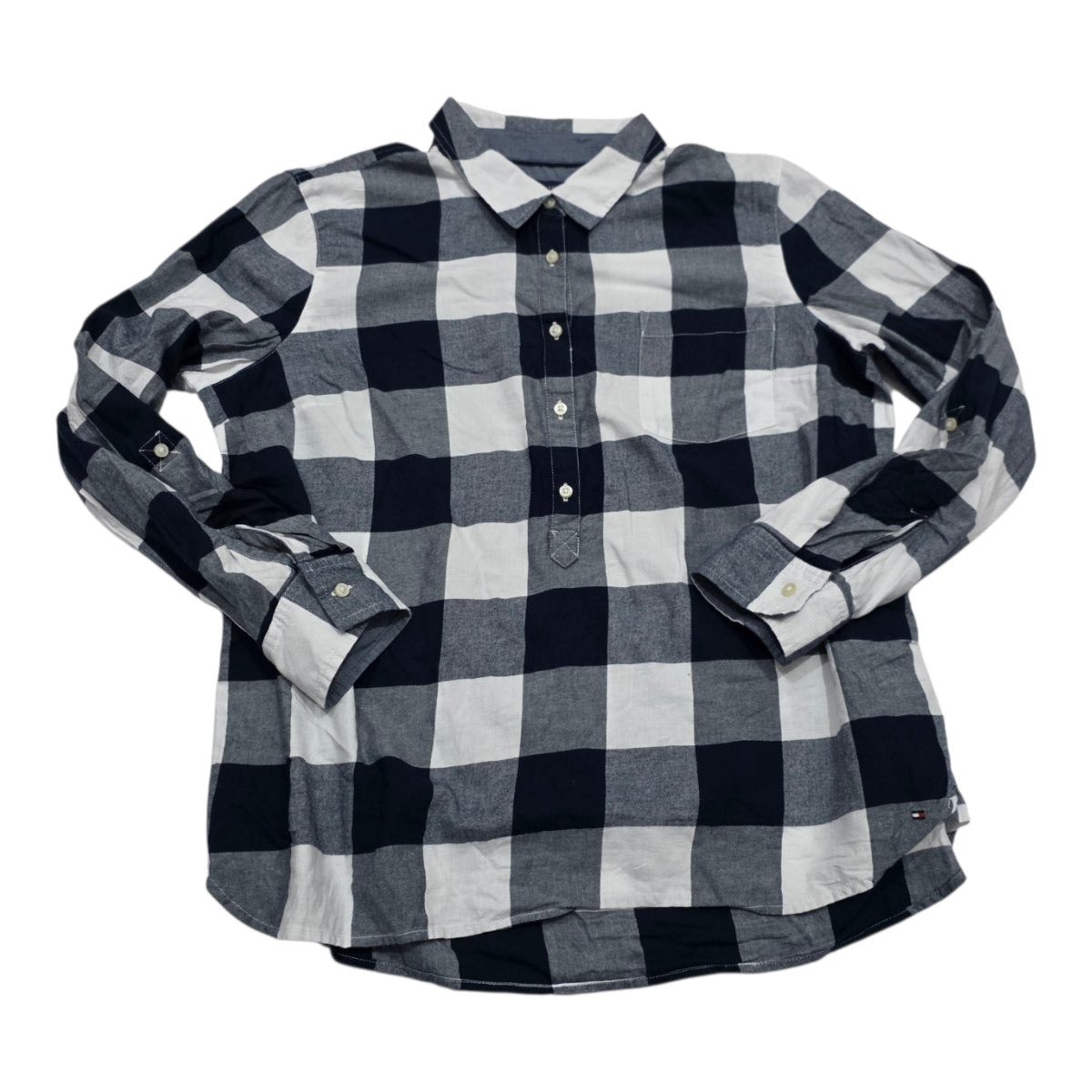 Blusa Tommy Hilfiger De Mujer Extra Grande Azul/ Blanco