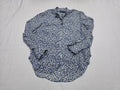 Camisa Polo Ralph Lauren De Mujer Talla 16 Azul Floreada