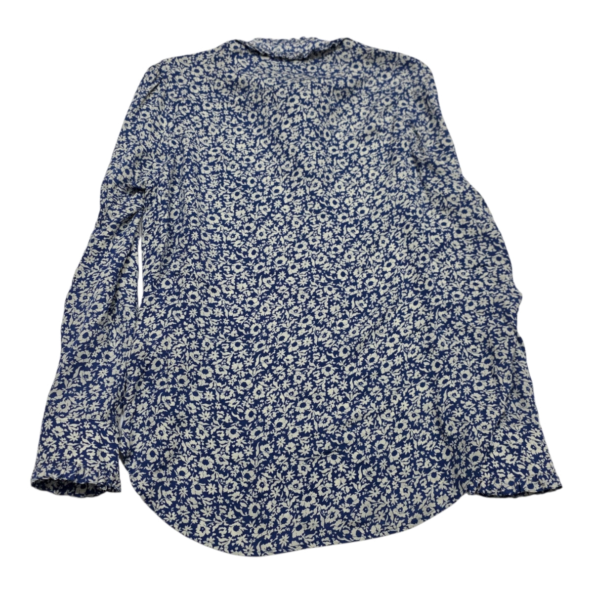 Camisa Polo Ralph Lauren De Mujer Talla 16 Azul Floreada