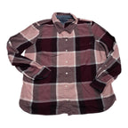Camisa Tommy Hilfiger Mujer Extra Grande Rosa/vino A Cuadros
