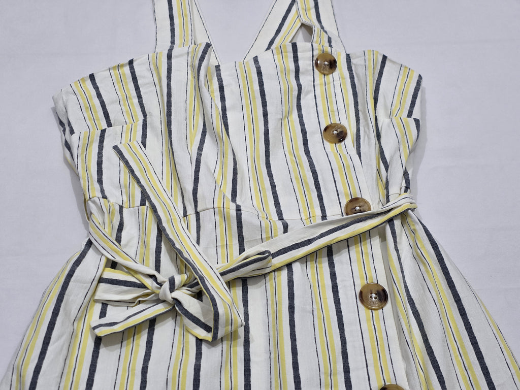 Vestido Viscosa Tommy Hilfiger Tirantes 16 Mujer Amarillo