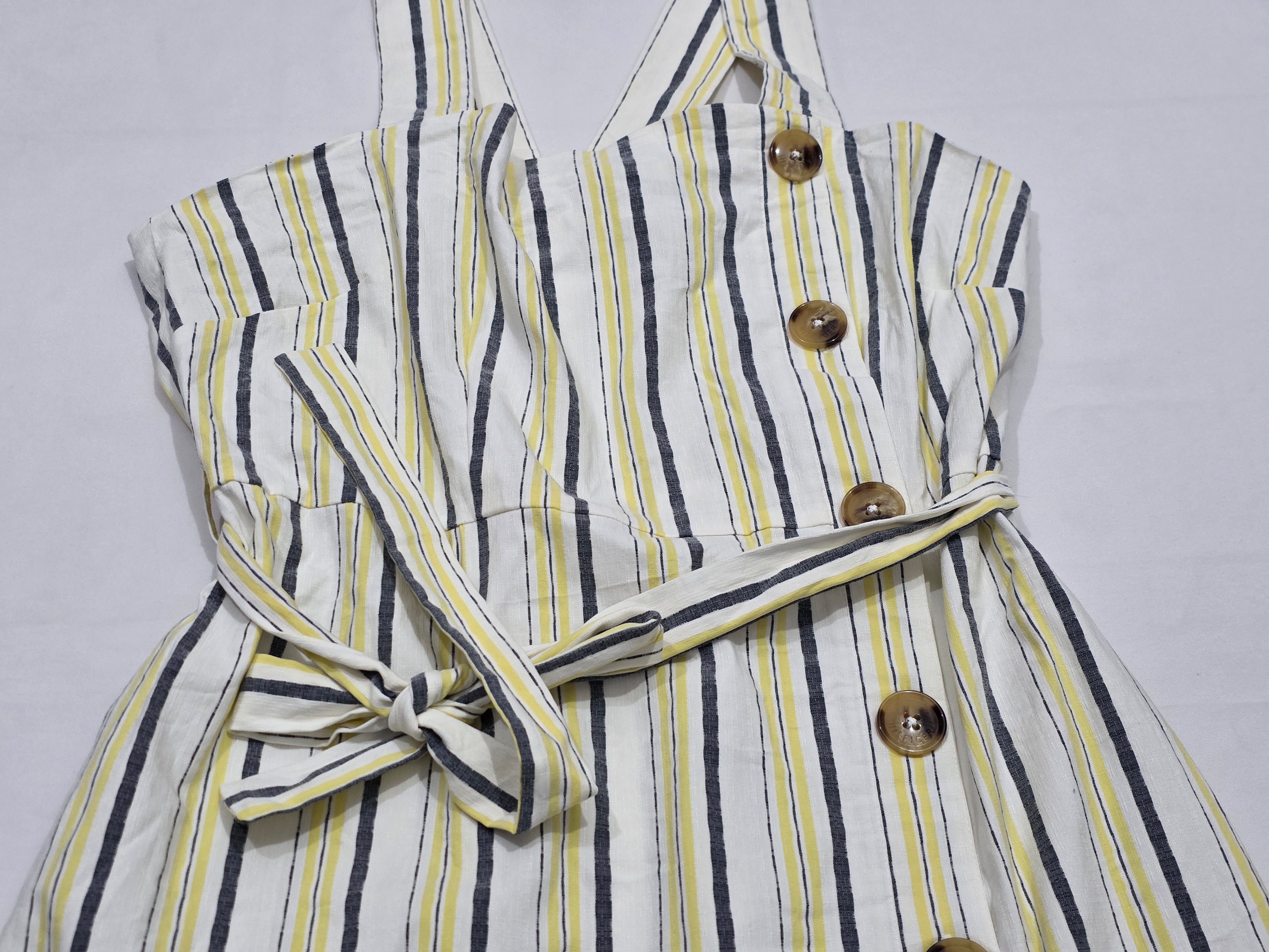 Vestido Viscosa Tommy Hilfiger Tirantes 16 Mujer Amarillo