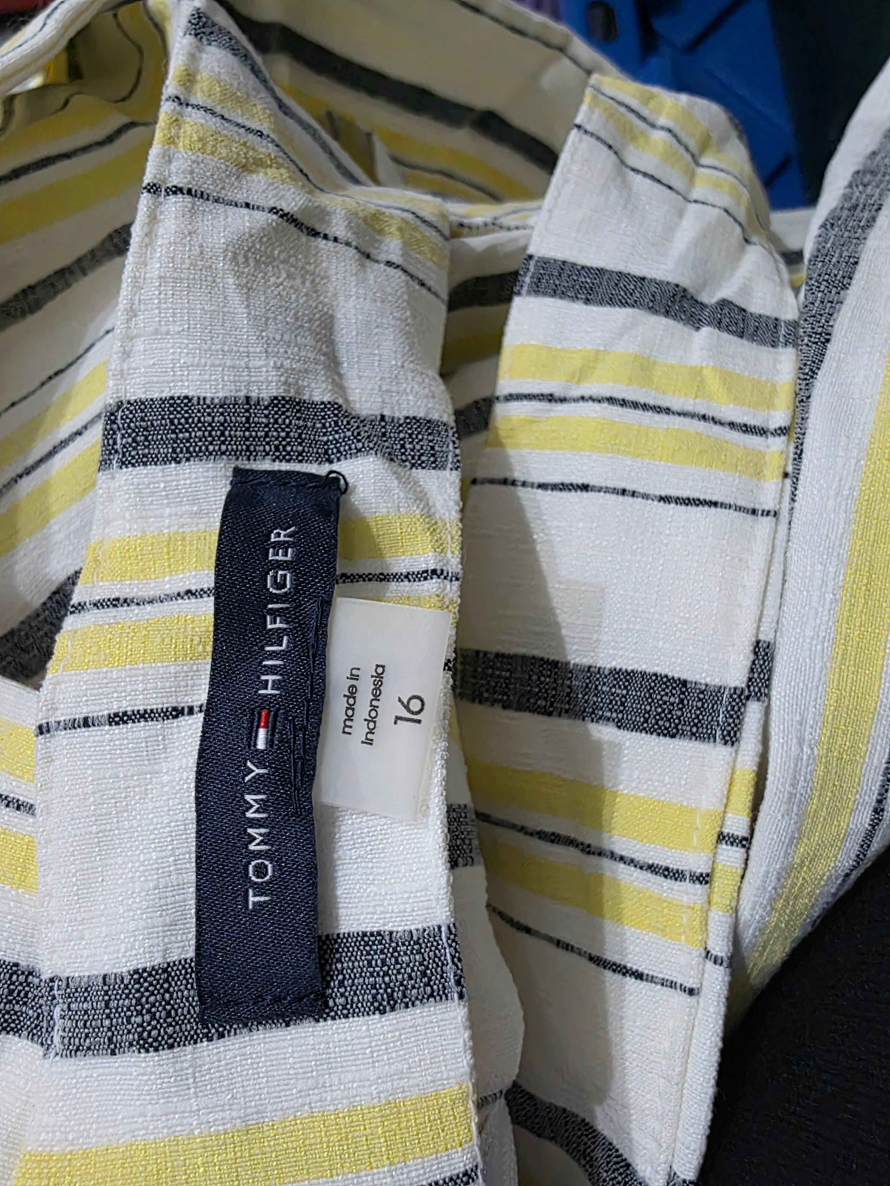 Vestido Viscosa Tommy Hilfiger Tirantes 16 Mujer Amarillo