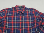 Camisa Ralph Lauren De Mujer Talla 1x Azul/rojo A Cuadros
