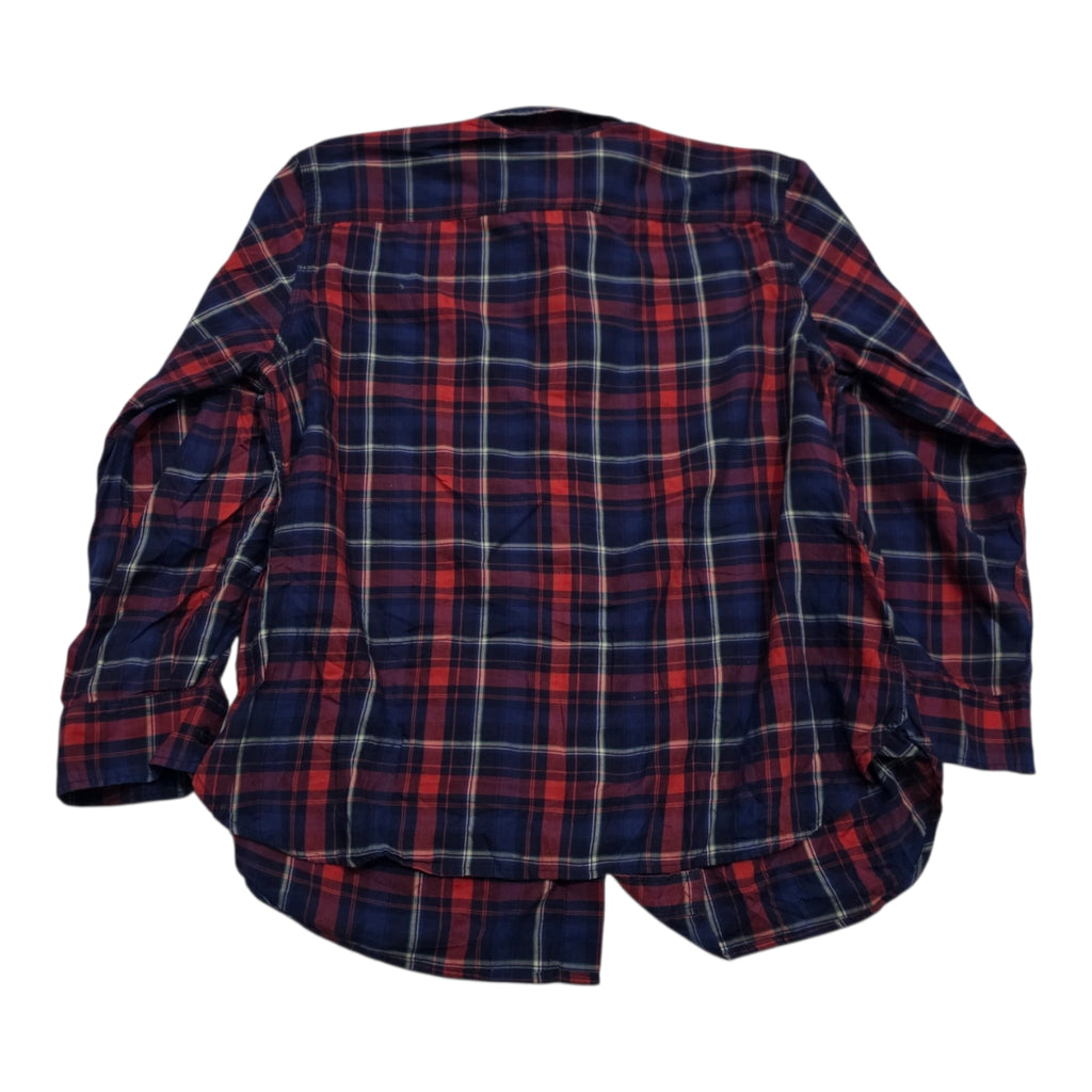 Camisa Ralph Lauren De Mujer Talla 1x Azul/rojo A Cuadros