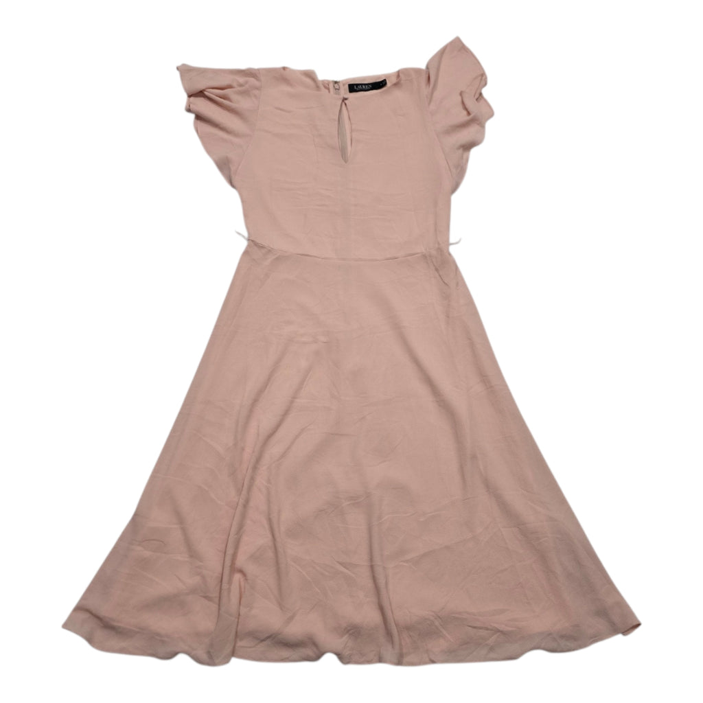 Vestido Ralph Lauren Mujer Talla 0 Rosa Claro Manga Corta