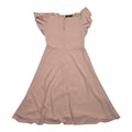 Vestido Ralph Lauren Mujer Talla 0 Rosa Claro Manga Corta
