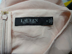 Vestido Ralph Lauren Mujer Talla 0 Rosa Claro Manga Corta