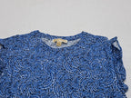 Blusa Michael Kors Talla Chica Azul Manga Corta