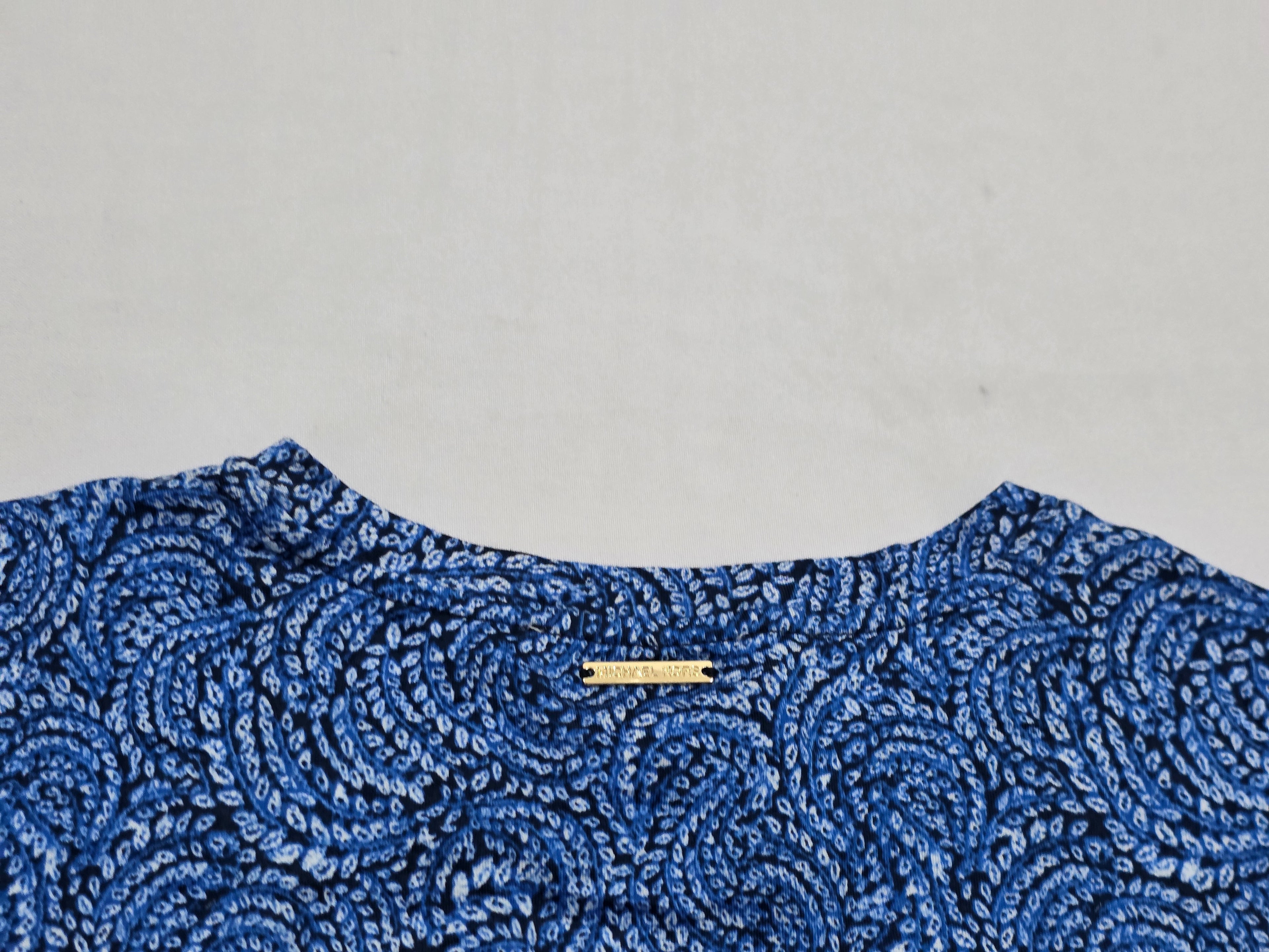 Blusa Michael Kors Talla Chica Azul Manga Corta