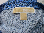Blusa Michael Kors Talla Chica Azul Manga Corta