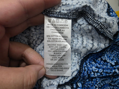 Blusa Michael Kors Talla Chica Azul Manga Corta