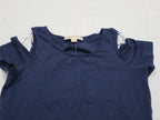 Playera Michael Kors Manga Corta Chica Hombros Descubiertos